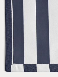 Wide Stripe Glasunderlägg 10x10 cm 4-pack Marinblå