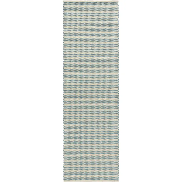 Dune Teppe Resirkulert PET 75x150 cm Dusty Blue / Off-white