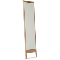 A Line Spejl 52x195 cm Hvidolieret Eg