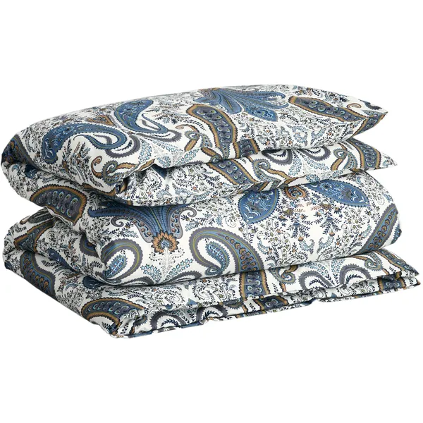 Key West Paisley Dynebetræk 200x220 cm Sateen Blue