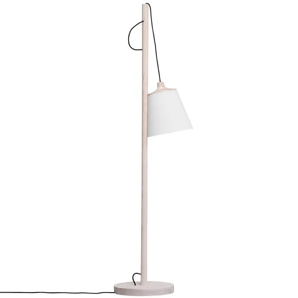 Pull Gulvlampe Hvit / Eik