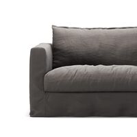 Verhoilu Le Grand Air Nou Love Seat-sohvalle Pellava Smokey Granite