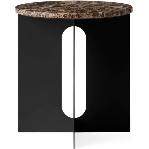 Androgyne Sidebord Svart / Emperador Marmor