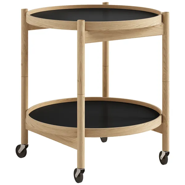 Bølling Bakkebord Ø50 cm Olieret Eg / Lerfarvet