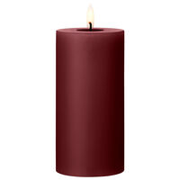 Led-Blockljus 15 cm Deep Wine