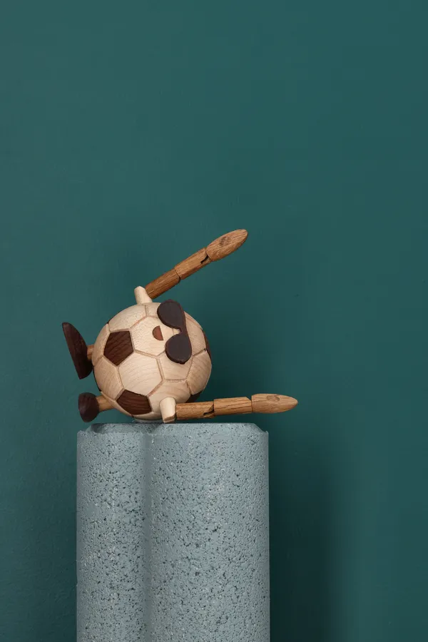 Billy Ball Trefigur Fotball (fotball) 7 cm