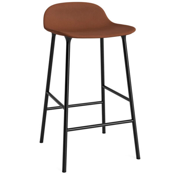 Form Barstol 65 cm Brandy / Sort Stål