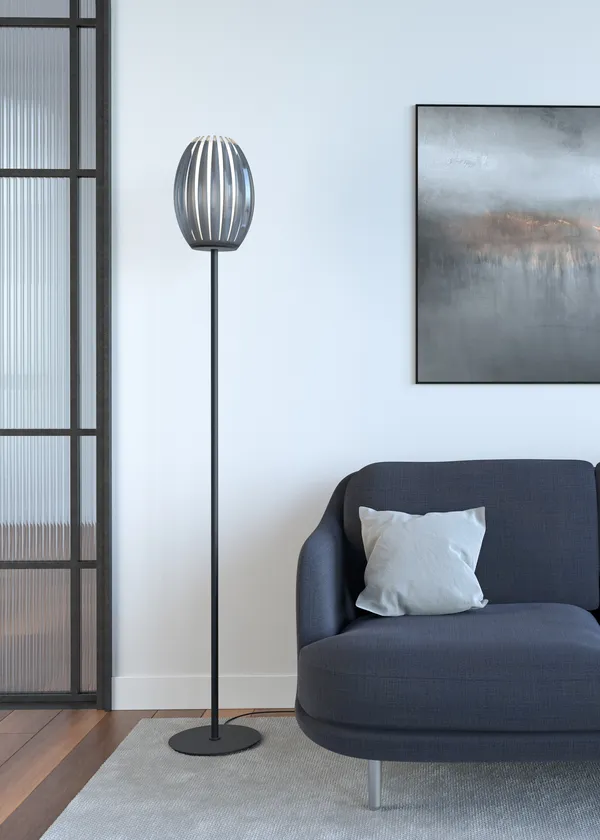 Tentacle Golvlampa Svart / Rök
