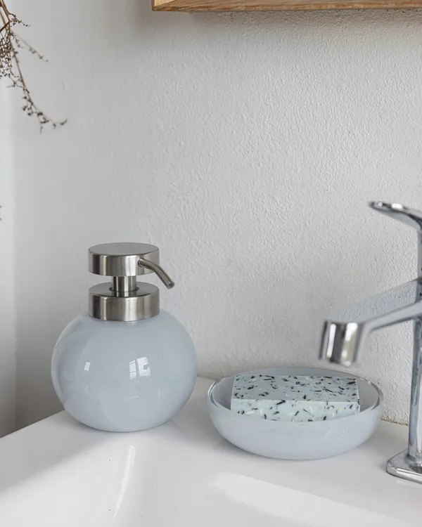 Opal Soap Dispenser Light Blue