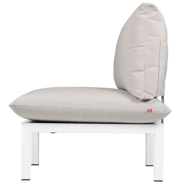 Domino metal part for backrest/armrest