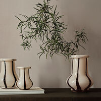 Riban Vase 24 cm Cream