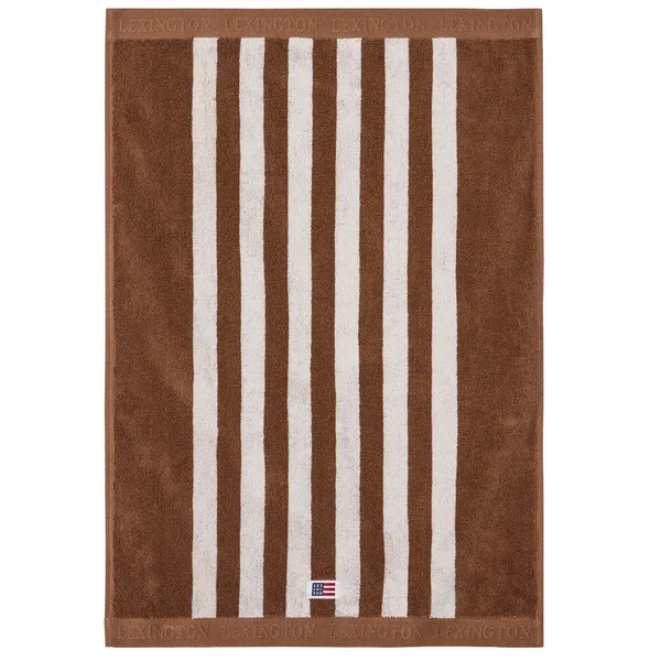 Randig Frottéhandduk 50x70 cm Fudge / Snövit