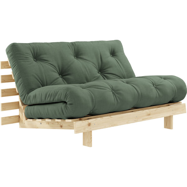 Roots 140 Sovesofa Med Madras Raw / Olivengrøn