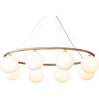 Miira 8 Oval Lysekrone Messing / Opal