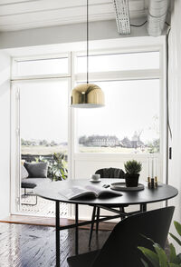 Snaregade Rundt Spisebord Ø120 cm Sort