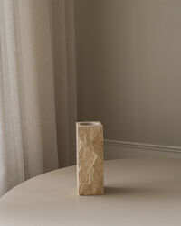 Edge Vase Small Limestone