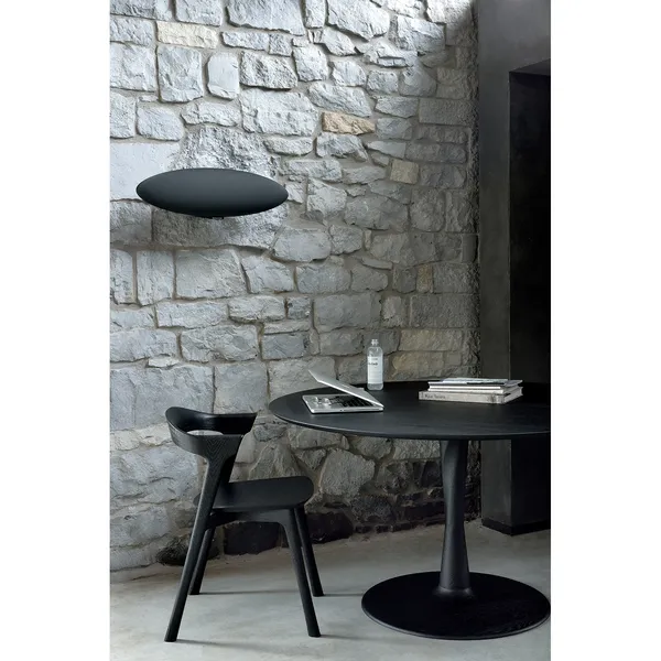 Torsion Bord Ø127x76 cm Svart Eik