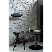 Torsion Bord Ø127x76 cm Svart Eik