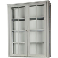 Stockholm 2.0 Vitrin Cabinet 99x34x124 Grey