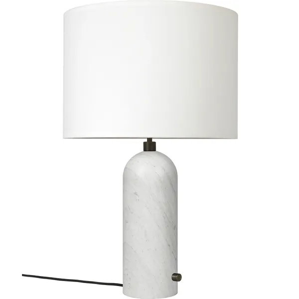 Gravity Bordslampa Stor Vit Marmor / Vit