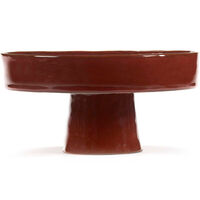 La Mère Bowl With Foot Venetian Red