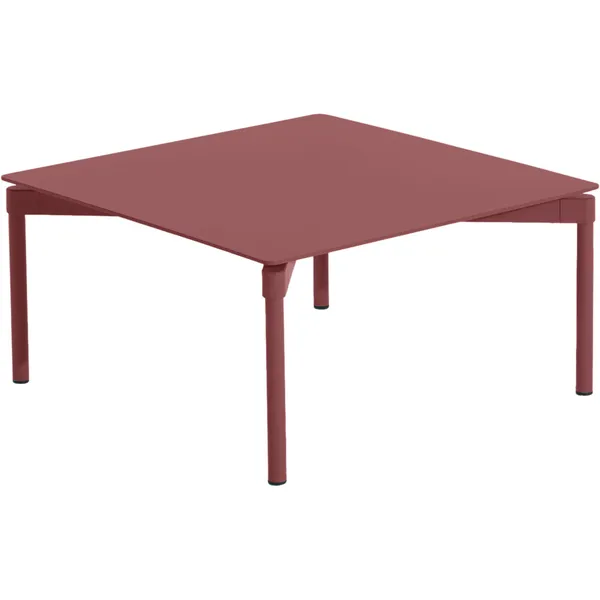 Fromme Coffee Table 70x70 cm Red Brown
