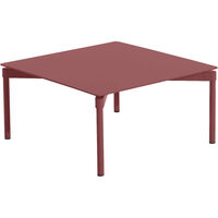 Fromme Coffee Table 70x70 cm Red Brown