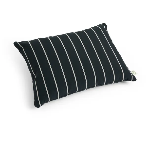 Outdoor Market Cushion 35x45 cm Black With Beige Stripe