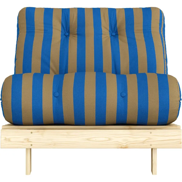 Roots Sovesofa 90x200 cm Brun / Blå