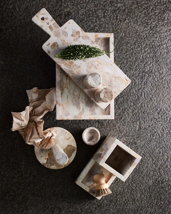 Vita Salt- Och Pepparkar Seashell