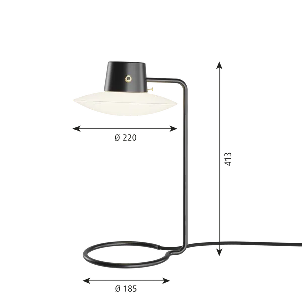 AJ Oxford Bordslampa 410 mm Opal