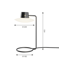 AJ Oxford Bordslampa 410 mm Opal