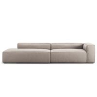 Grand 3-Sitssoffa öppet avslut Vänster Minetyg Sandshell Beige
