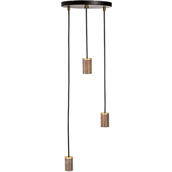 Triple Pendant Walnut