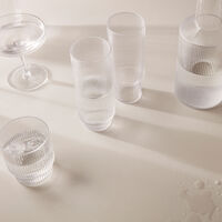 Ripple Longdrinkglass 4-pk Smoked Gray