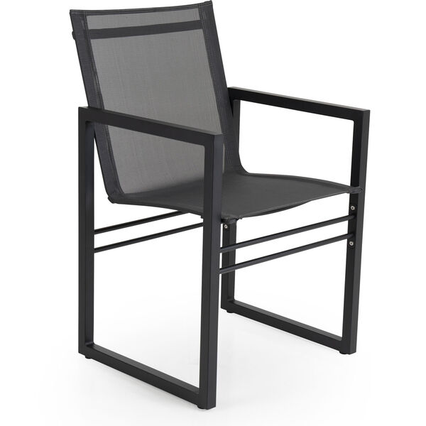 Vevi Stol Sort/Aluminium