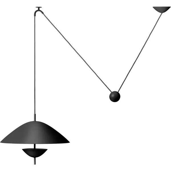 Lod Pendant Lampe Iron Black