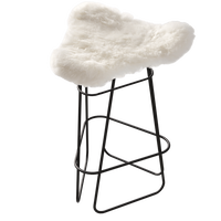 Iceland Barstol 65 cm Sort / Wild White