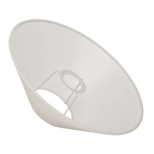 Basic Flat Lampeskærm Hvid 30 cm