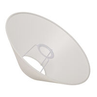 Basic Flat Lampeskærm Hvid 30 cm