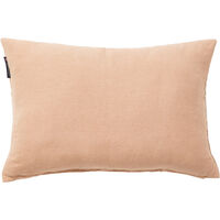 Embroidery Center Striped Linen/Cotton Pude 40x60 cm Beige/Offwhite