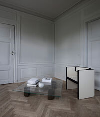 Quarter Loungebord Røget Eg 120x120 cm