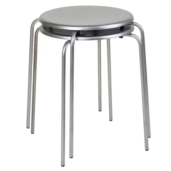 Petit Rond Taburet Rustfrit Stål