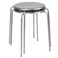 Petit Rond Taburet Rustfrit Stål