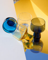 Solare Glas På Fot 29 cl 2-pack Stålgrå