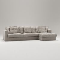Le Grand Air Kolmipaikkainen Sohva Pellava Divaani Oikea Future Grey