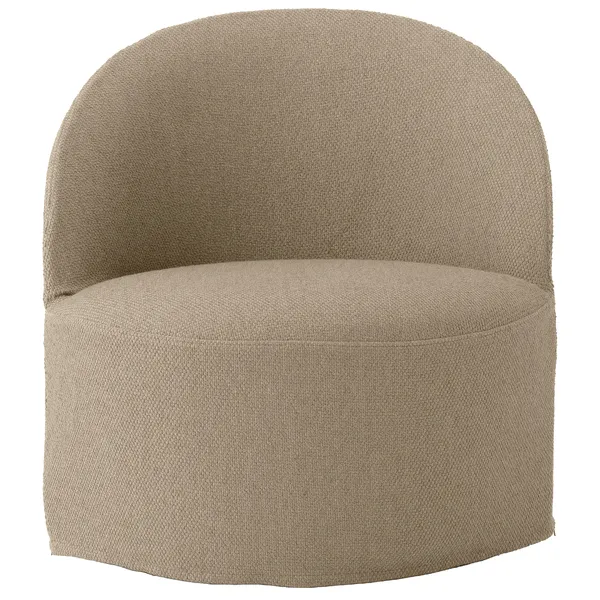Tearoom Loungestol Med Drejefod Logan Sand