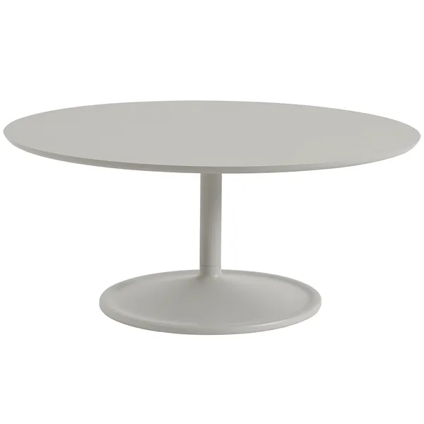 Soft Sofabord Ø95 cm Linoleum Gråt