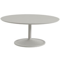 Soft Sofabord Ø95 cm Linoleum Gråt