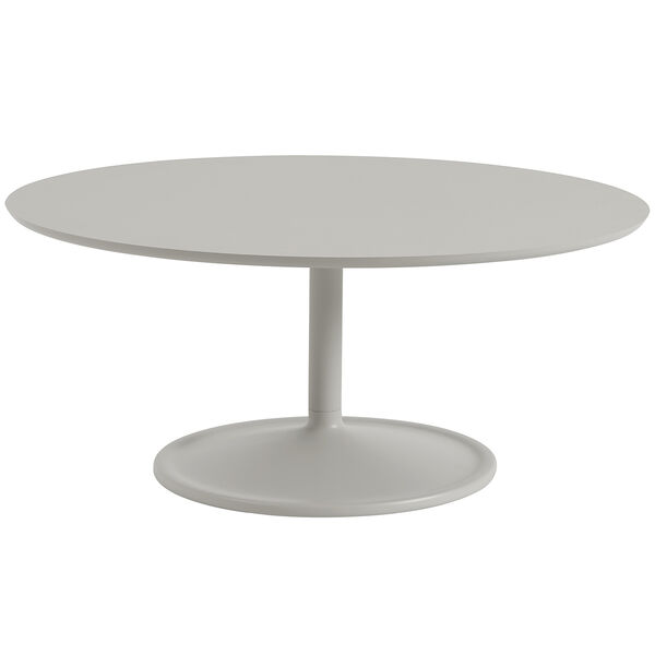 Soft Salongbord Ø95 cm Linoleum Grå
